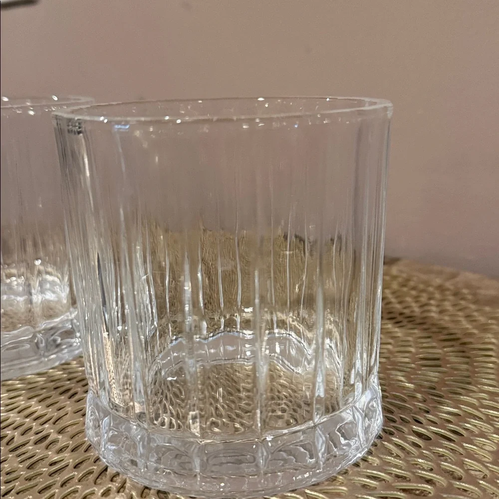 Vanity Glass Lidded Jars, Set of 2